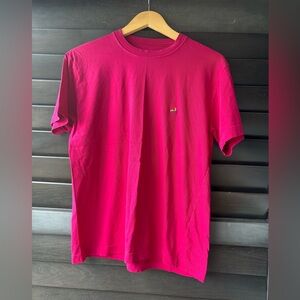 United Colors of Beneton Vintage women's Tshirt Magenta Logo